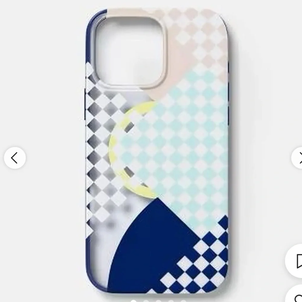NWT heyday Navy and Mint Geometric Phone Case